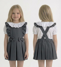 Load image into Gallery viewer, Love and Learn Grey School Pinafore