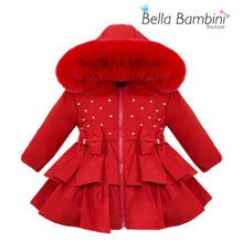 Load image into Gallery viewer, Wee Me Red Short Padded Coat