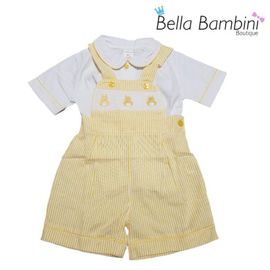 Mabini Boys Yellow Bunny Romper