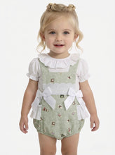Load image into Gallery viewer, Ceyber Baby Girls Mint Animal Romper