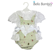 Load image into Gallery viewer, Ceyber Baby Girls Mint Animal Romper
