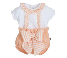 Load image into Gallery viewer, Calamaro Baby Girls Peach Stripe Jam Set