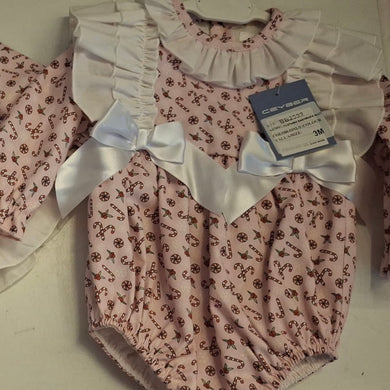 Ceyber Candy Cane Romper