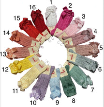 Load image into Gallery viewer, Condor Knee Open Work Bow Sock