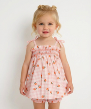 Load image into Gallery viewer, Sardon Baby Girls Peach Dress