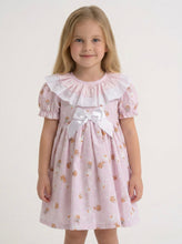Load image into Gallery viewer, Ceyber Girls Pink Basket Smock Style Dress