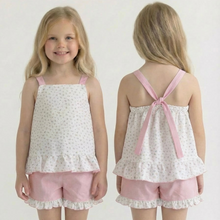Load image into Gallery viewer, Rapife Girls Pink Ditsy Floral Short Set