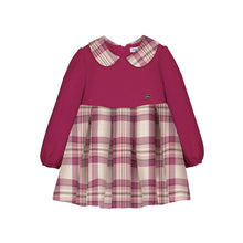Load image into Gallery viewer, Mayoral Girls Raspberry Plaid Dress