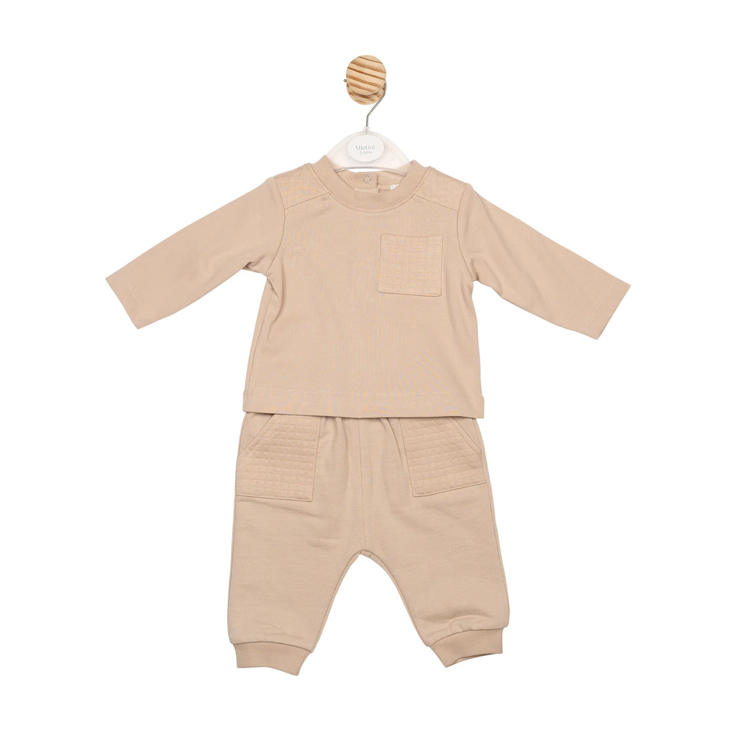 Mintini Boys Beige Set