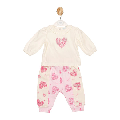 Mintini Girls Pink Jogger Set