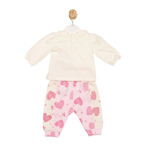 Mintini Girls Pink Jogger Set