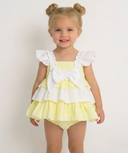 Load image into Gallery viewer, Wee Me Baby Girl Lemon Puff Ball Dress
