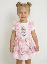 Load image into Gallery viewer, Pink Bunny Skirt Set