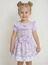 Load image into Gallery viewer, Giorgio Bambini Lilac Carousel Skirt Set