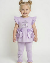 Load image into Gallery viewer, Giorgio Bambini Lilac Carousel Legging Set