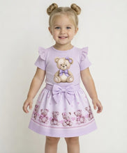 Load image into Gallery viewer, Giorgio Bambini Lilac Teddy Bear Skirt Set