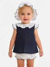 Load image into Gallery viewer, Piccolina &amp; Co Baby Girls Navy Jam Set