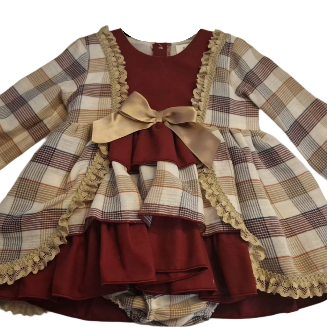 Ceyber Burgundy Dress