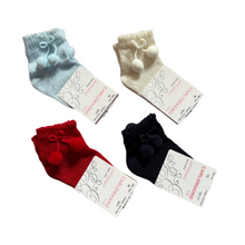 Load image into Gallery viewer, Carlomagno Ankle Pom Socks