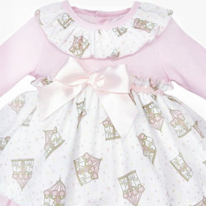 Wee Me Baby Girls Carousel Print Dress