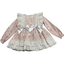 Load image into Gallery viewer, Ceyber Girls Pink Ballerina Bear Dress