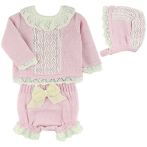 Dulce De Fresa Baby Girls Knit Set