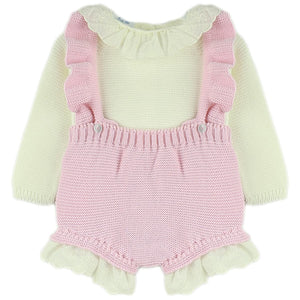 Dulce De Fresa Baby Girls H-bar Knit Set