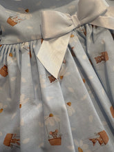 Load image into Gallery viewer, Ceyber Girls Blue Daisy Basket Smock Style Dress