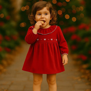 Dulce De Fresa Red Velvet Dress