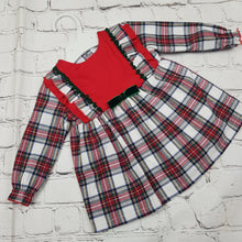 Load image into Gallery viewer, Alber Red And White Tartan Dress  6M-6Y