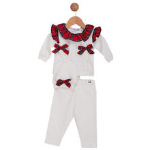 Load image into Gallery viewer, Visara Tartan Bow 3 Piece Set