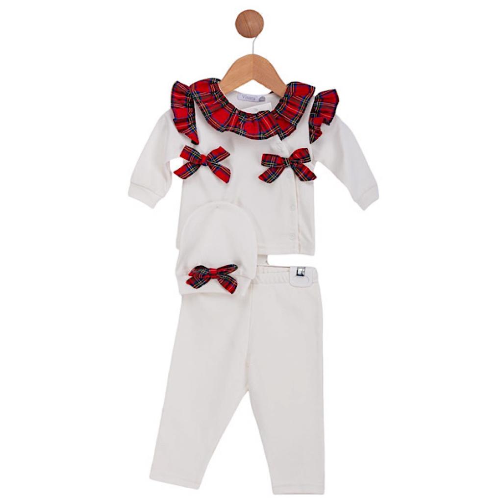 Visara Tartan Bow 3 Piece Set