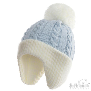 Soft Touch Cable Pom Hat