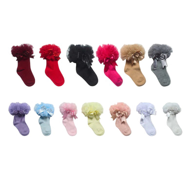 Beau Kids Tutu Bow Ankle Socks