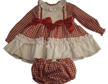 Load image into Gallery viewer, Ceyber Red Gingham Dress