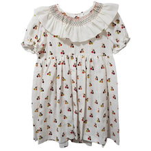 Load image into Gallery viewer, Ceyber Girls Cherry Smocked Collar Dress