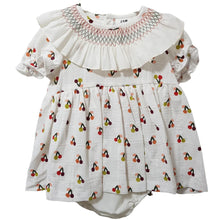 Load image into Gallery viewer, Ceyber Girls Cherry Smocked Collar Dress