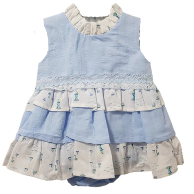 Ceyber Girls Boat Puffball Style Dress