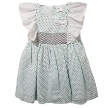 Load image into Gallery viewer, Ceyber Girls Mint Star Frill Shoulder Dress
