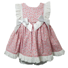 Load image into Gallery viewer, Ceyber Girls Pink Cherry Double Bow Dress