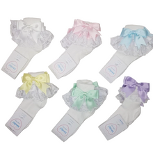 Load image into Gallery viewer, Kinder Bow Ankle Sock