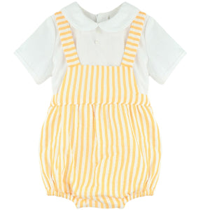 Baby Ferr Orange Stripe Romper Set