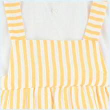 Load image into Gallery viewer, Baby Ferr Orange Stripe Romper Set