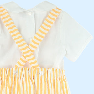 Baby Ferr Orange Stripe Romper Set