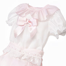 Load image into Gallery viewer, Wee Me Baby Girl Pink Lace Short Set