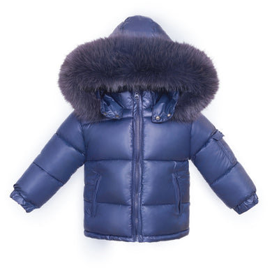 Wee Me Navy Puffer Coat