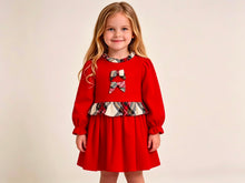 Load image into Gallery viewer, PRE ORDER Deolinda Red Tartan Bows Dress