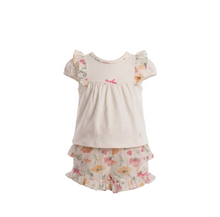 Load image into Gallery viewer, Mintini Girls Floral Broderie Short Set