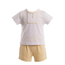 Load image into Gallery viewer, Mintini Boys Lemon Jacquard Jam Set