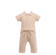 Load image into Gallery viewer, Mintini Boys Beige Polo Set